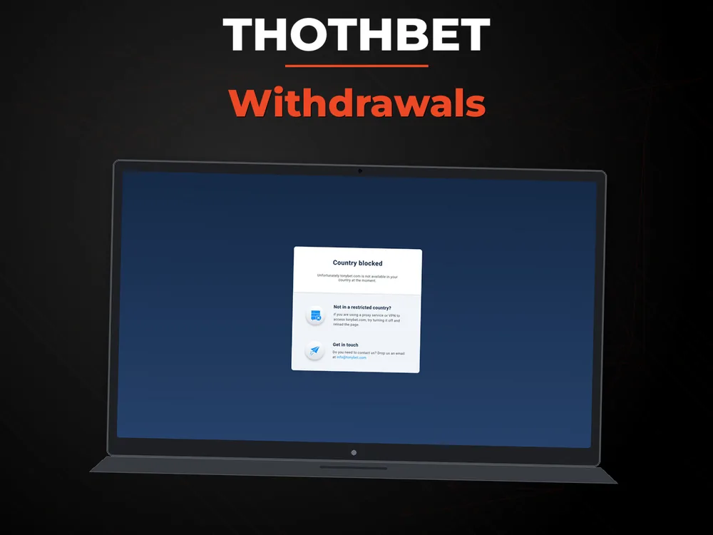 Thothbet - Withdrawals